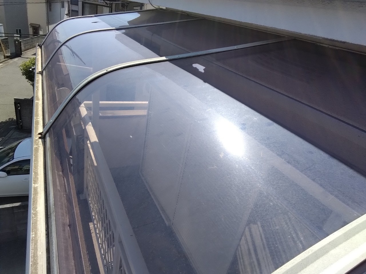 雹被害ポリカーボネート